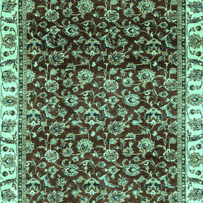 Abstract Turquoise Modern Rug, abs3135turq