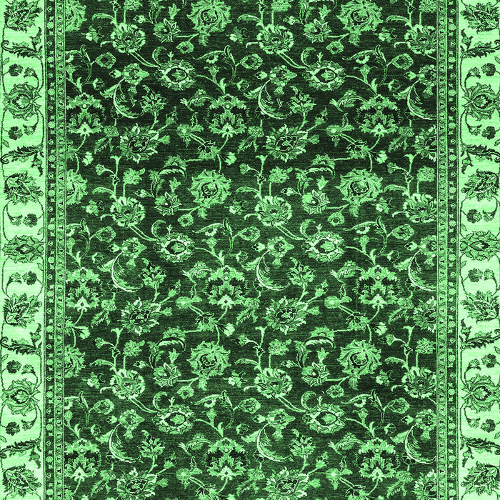 Abstract Emerald Green Modern Rug, abs3135emgrn