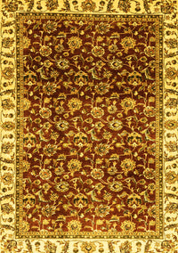 Abstract Yellow Modern Rug, abs3135yw