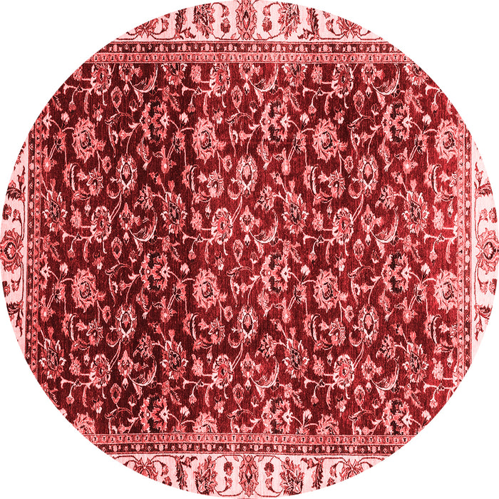 Machine Washable Abstract Red Modern Rug, wshabs3135red