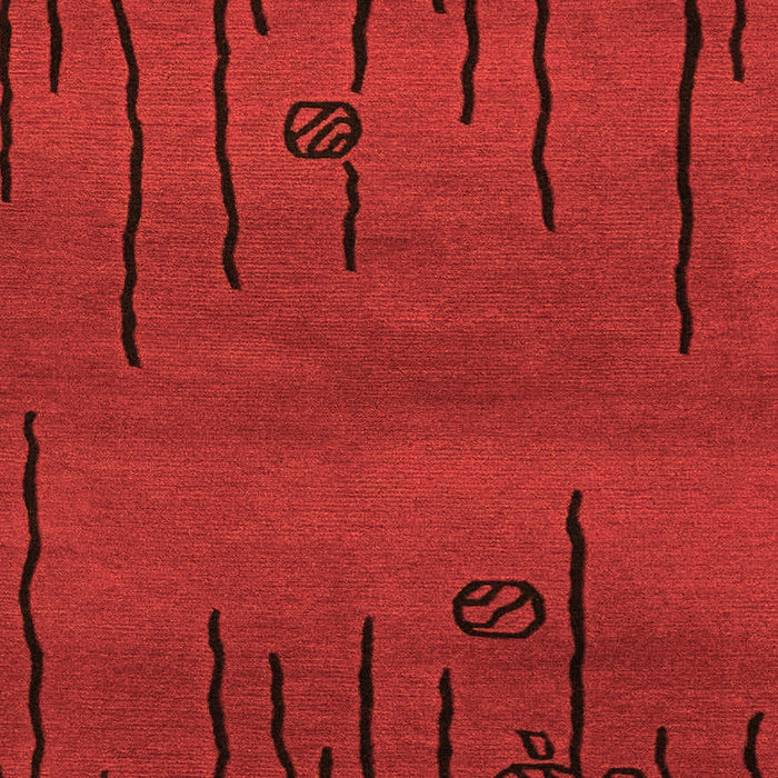 Abstract Orange Modern Rug, abs3136org