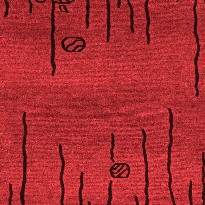 Machine Washable Abstract Red Modern Rug, wshabs3136red