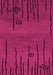 Machine Washable Abstract Pink Modern Rug, wshabs3136pnk