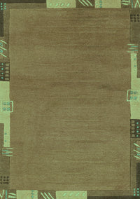 Abstract Turquoise Modern Rug, abs3137turq