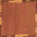 Square Machine Washable Abstract Brown Modern Rug, wshabs3137brn