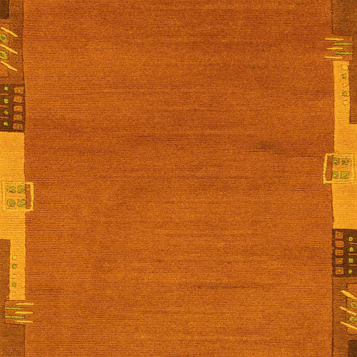 Abstract Yellow Modern Rug, abs3137yw