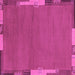 Square Abstract Purple Modern Rug, abs3137pur