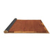 Sideview of Abstract Brown Modern Rug, abs3137brn