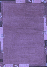 Abstract Blue Modern Rug, abs3137blu