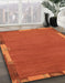 Abstract Orange Red Modern Rug in Family Room, abs3137