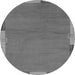 Round Abstract Gray Modern Rug, abs3137gry