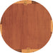 Round Abstract Brown Modern Rug, abs3137brn