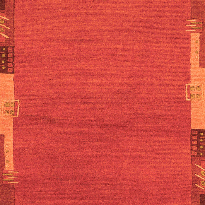 Abstract Orange Modern Rug, abs3137org
