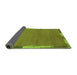 Sideview of Abstract Green Modern Rug, abs3137grn