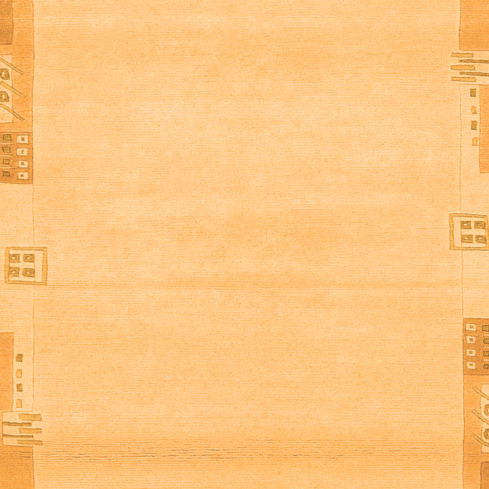 Machine Washable Abstract Orange Modern Area Rugs, wshabs3138org