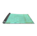 Sideview of Abstract Light Blue Modern Rug, abs3138lblu