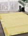 Abstract Chrome Gold Yellow Modern Rug in Family Room, abs3138