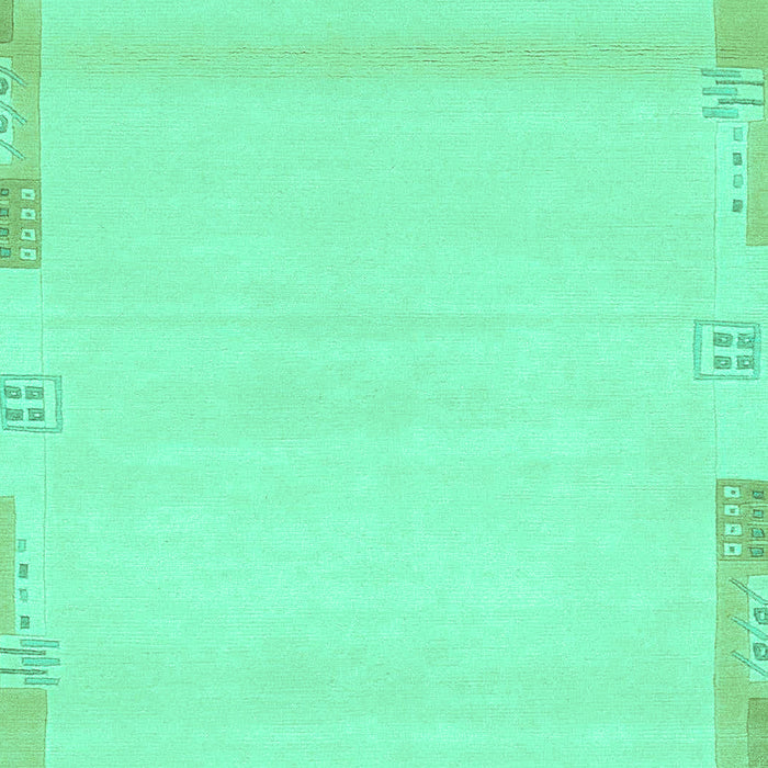Abstract Turquoise Modern Rug, abs3138turq