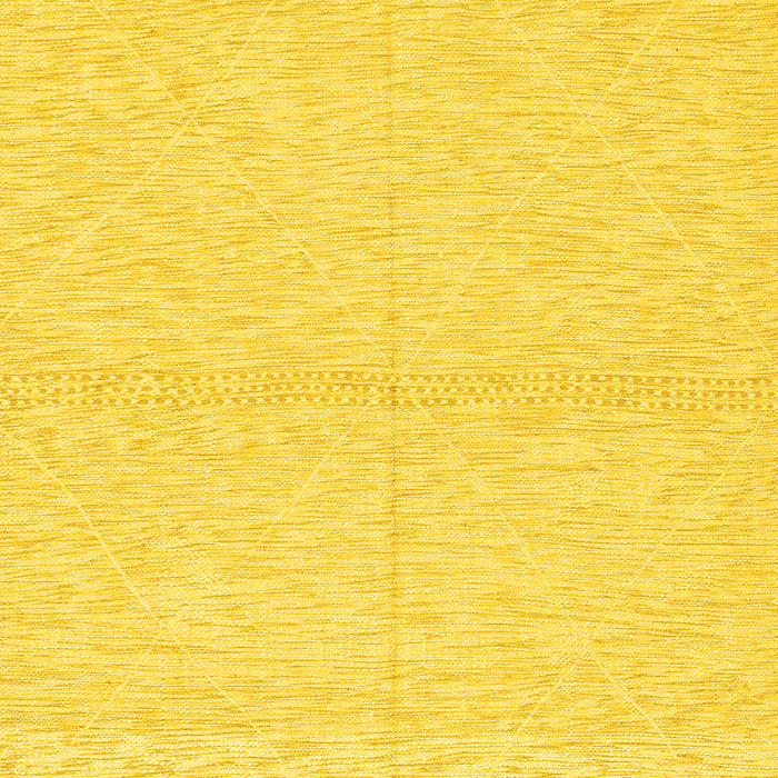 Machine Washable Solid Yellow Modern Rug, wshabs3139yw