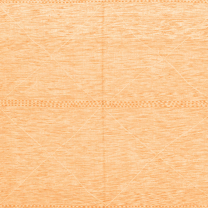 Square Solid Orange Modern Rug, abs3139org