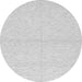 Round Solid Gray Modern Rug, abs3139gry