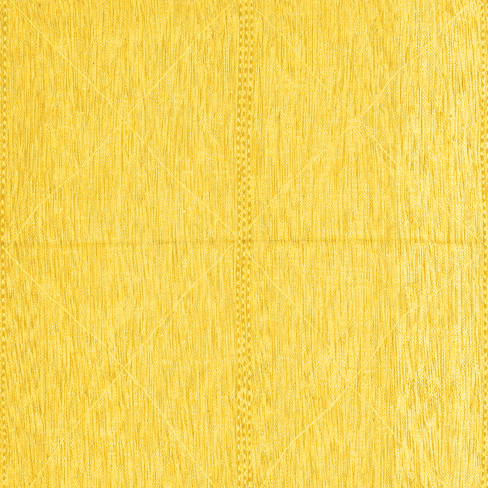 Square Machine Washable Solid Yellow Modern Rug, wshabs3139yw
