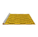 Sideview of Machine Washable Abstract Yellow Modern Rug, wshabs313yw