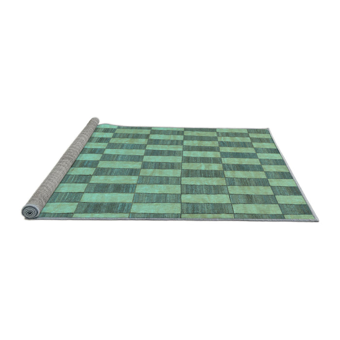 Sideview of Machine Washable Abstract Light Blue Modern Rug, wshabs313lblu