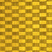 Square Machine Washable Abstract Yellow Modern Rug, wshabs313yw