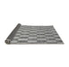 Sideview of Abstract Gray Modern Rug, abs313gry