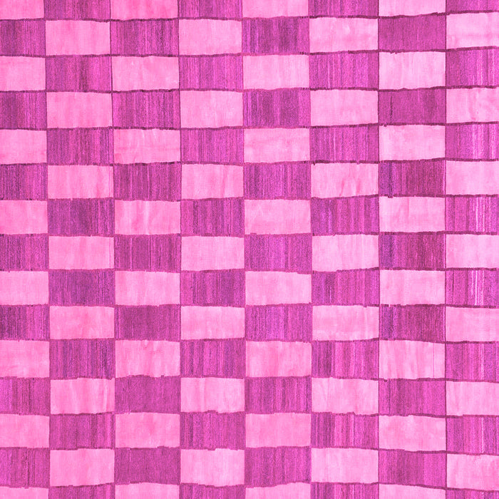 Square Machine Washable Abstract Pink Modern Rug, wshabs313pnk