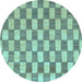 Round Machine Washable Abstract Light Blue Modern Rug, wshabs313lblu