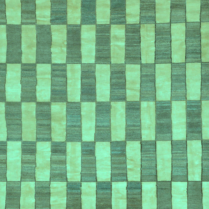 Machine Washable Abstract Turquoise Modern Area Rugs, wshabs313turq