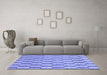 Machine Washable Abstract Blue Modern Rug in a Living Room, wshabs313blu