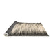 Sideview of Abstract Coffee Brown Modern Rug, abs3140