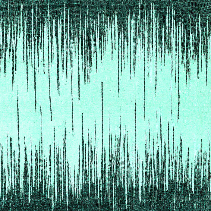 Square Abstract Turquoise Modern Rug, abs3140turq