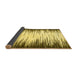 Sideview of Abstract Yellow Modern Rug, abs3140yw