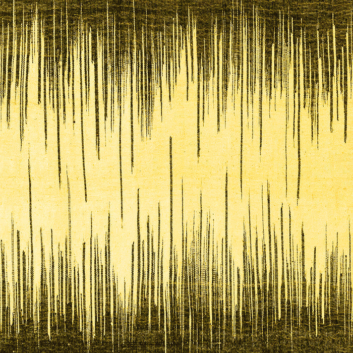 Square Machine Washable Abstract Yellow Modern Rug, wshabs3140yw