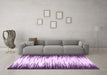 Machine Washable Abstract Purple Modern Area Rugs in a Living Room, wshabs3140pur