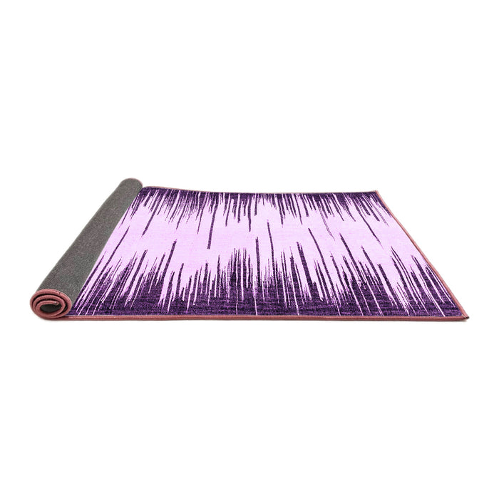 Sideview of Abstract Purple Modern Rug, abs3140pur