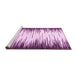 Sideview of Machine Washable Abstract Pink Modern Rug, wshabs3140pnk