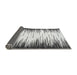 Sideview of Abstract Gray Modern Rug, abs3140gry