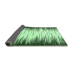 Sideview of Abstract Emerald Green Modern Rug, abs3140emgrn