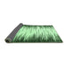 Sideview of Abstract Emerald Green Modern Rug, abs3140emgrn