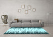 Machine Washable Abstract Light Blue Modern Rug in a Living Room, wshabs3140lblu