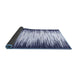 Sideview of Abstract Blue Modern Rug, abs3140blu