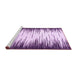 Sideview of Machine Washable Abstract Purple Modern Area Rugs, wshabs3140pur