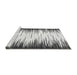 Sideview of Machine Washable Abstract Gray Modern Rug, wshabs3140gry