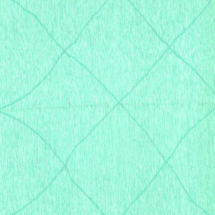 Square Solid Turquoise Modern Rug, abs3141turq