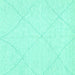 Square Solid Turquoise Modern Rug, abs3141turq